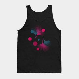 A Blue and Pink Combination Tank Top